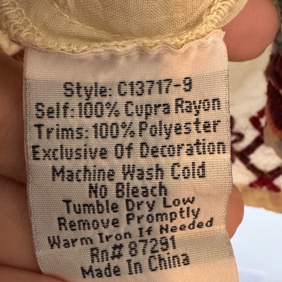 Johnny Was Dolora Scoop Neck Embroidered Shirt Top | Size Small - Picture 8 of 9